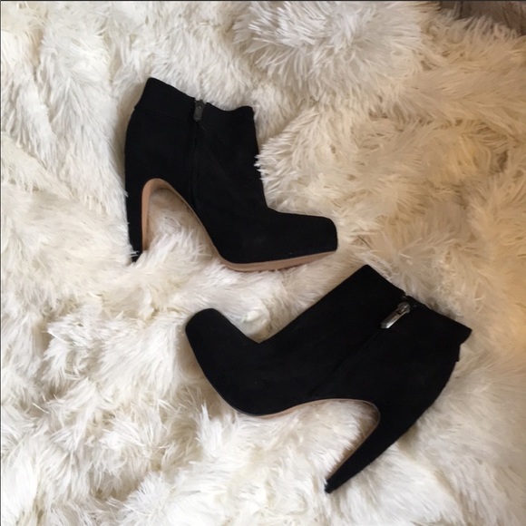 Sam Edelman Black Suede Booties - Picture 4 of 7